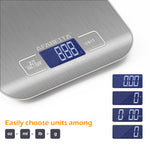 KitchTab Digital Kitchen Food Scale 5KG – Precision Stainless Steel Weighing Tool